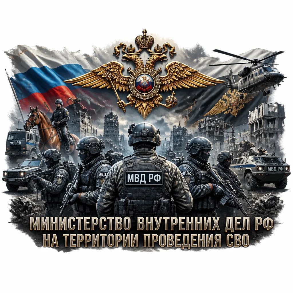 Тату эскиз: Министерство внутренних дел рф на территлрии проведения сво, реализм
