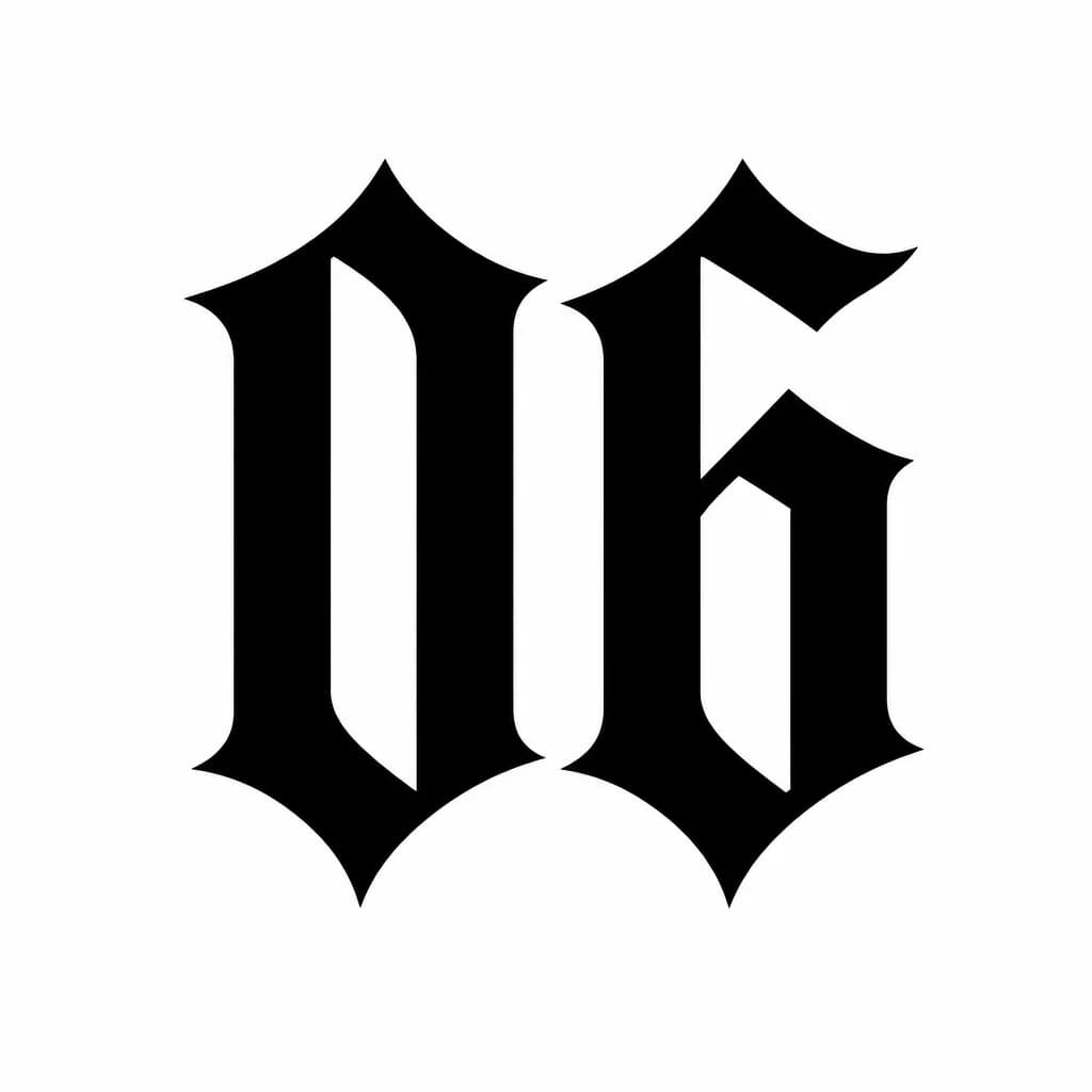 Тату эскиз: Font: 06 (gothic dark lettering)