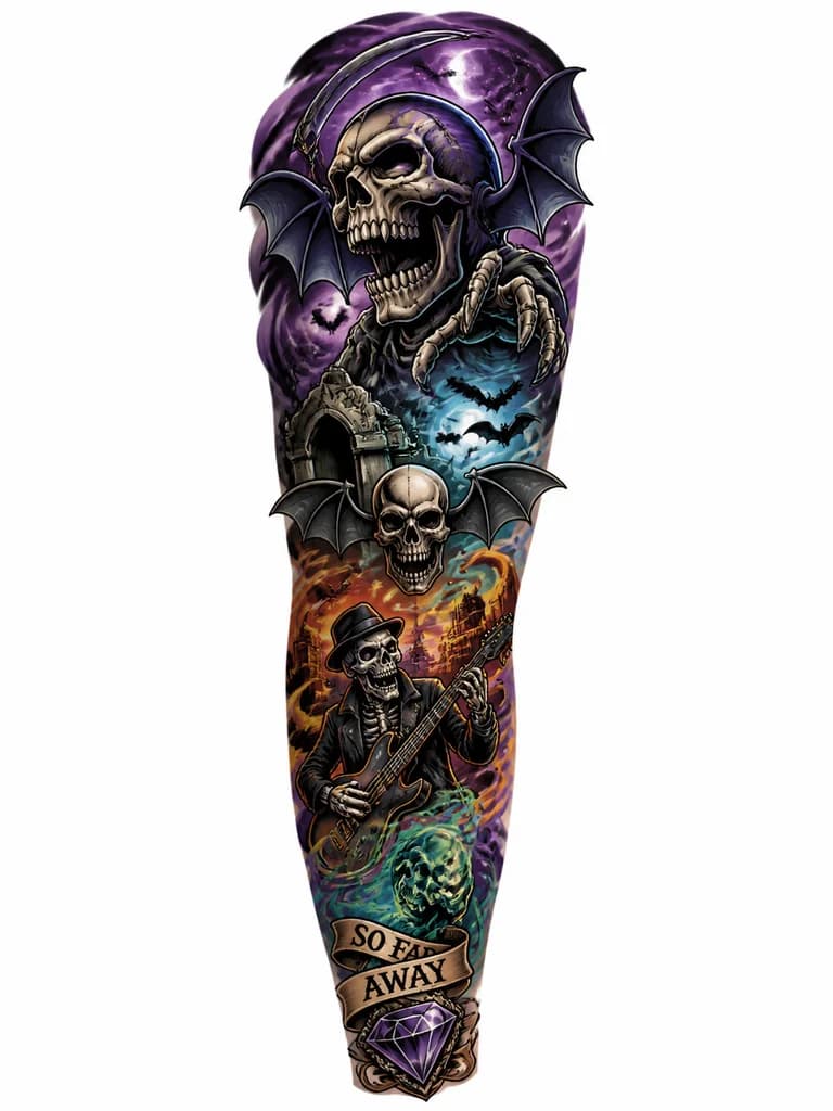 Тату эскиз: сделай тату похожее на татуировки членов группы avenged sevenfold 