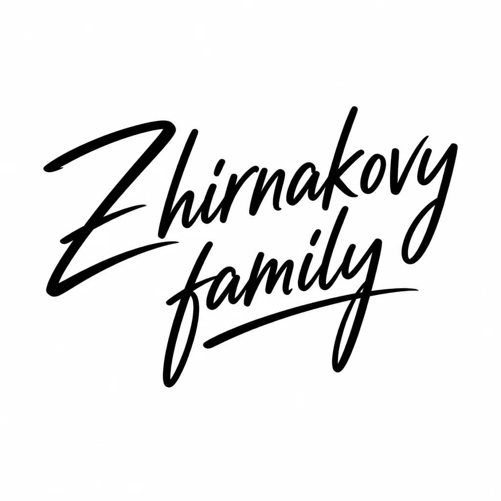 Тату эскиз: Font: Zhirnakovy family (casual handwritten)