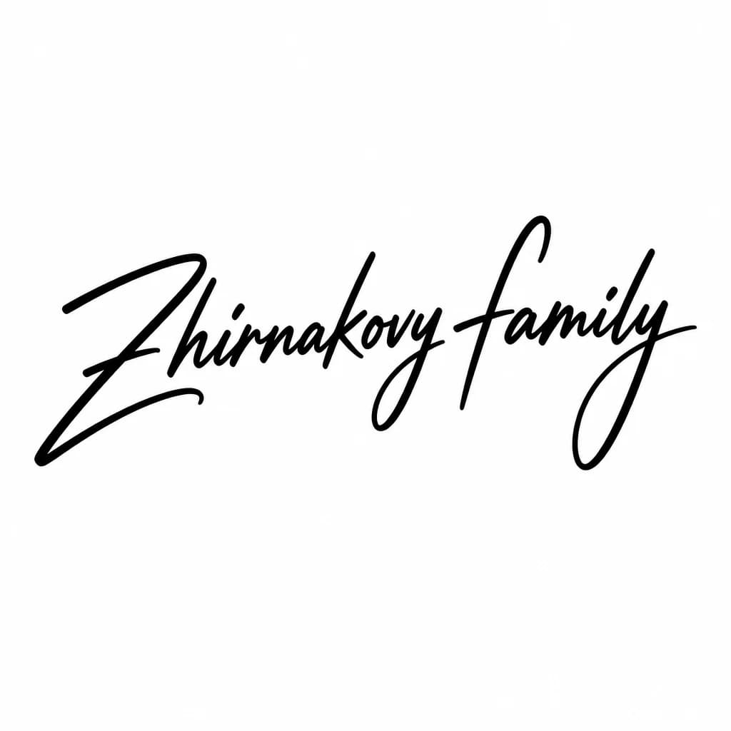 Тату эскиз: Font: Zhirnakovy family (casual handwritten)