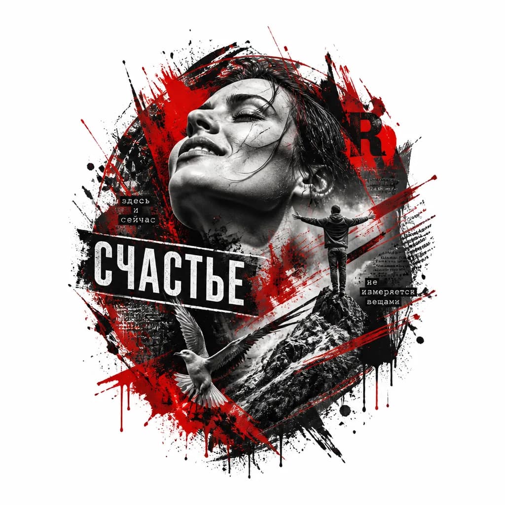 Тату эскиз: Счастье