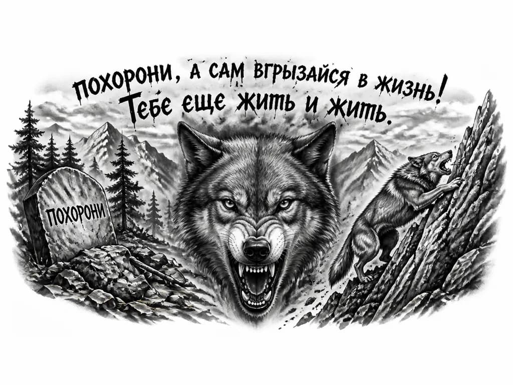 Тату эскиз: надпись