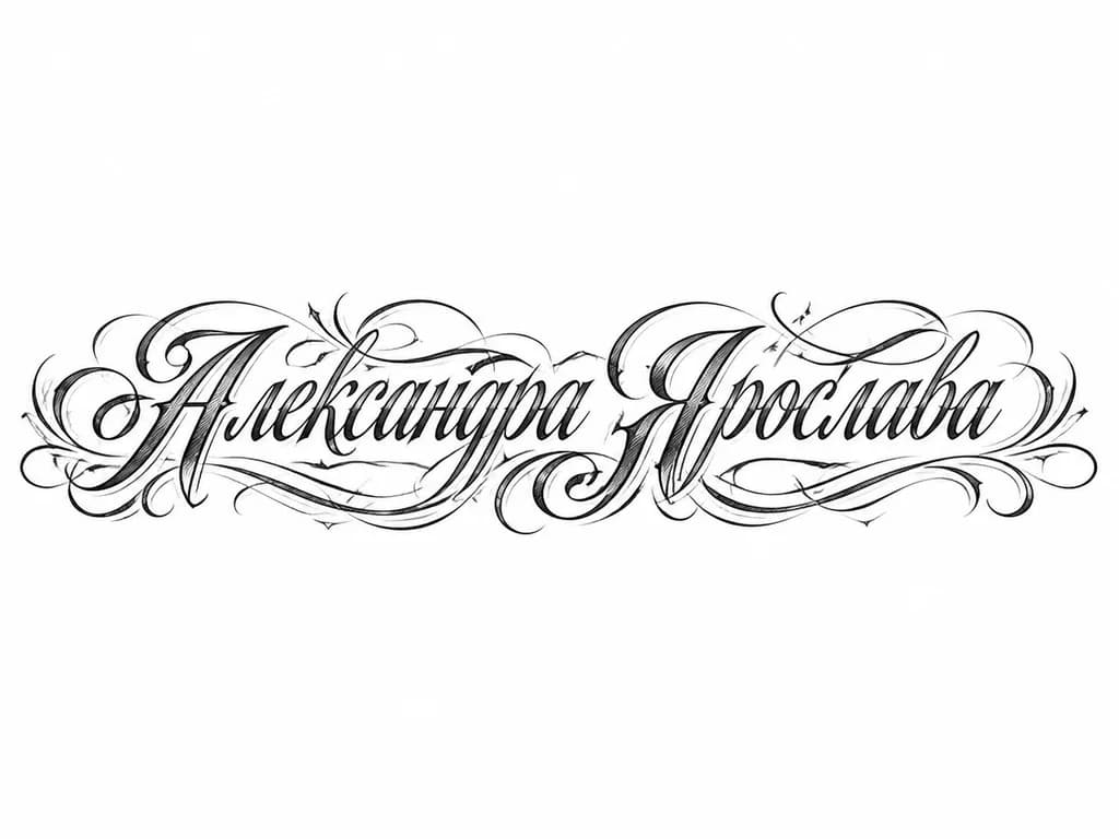 Тату эскиз: Александра Ярослава