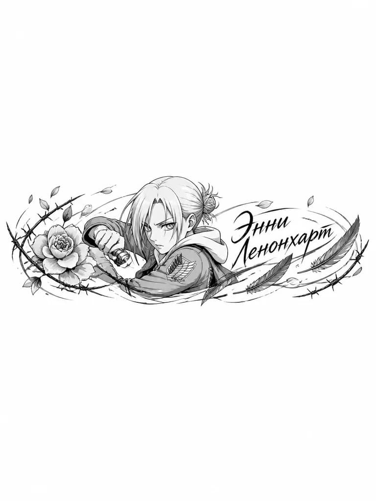 Тату эскиз: Энни Ленонхарт 