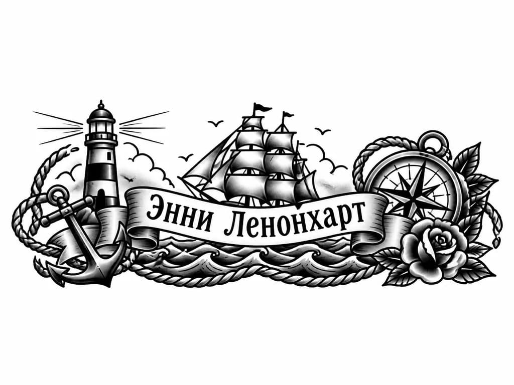 Тату эскиз: Энни Ленонхарт 