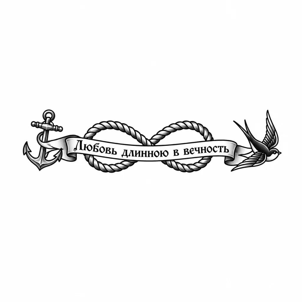Тату эскиз: Знак бесконечности