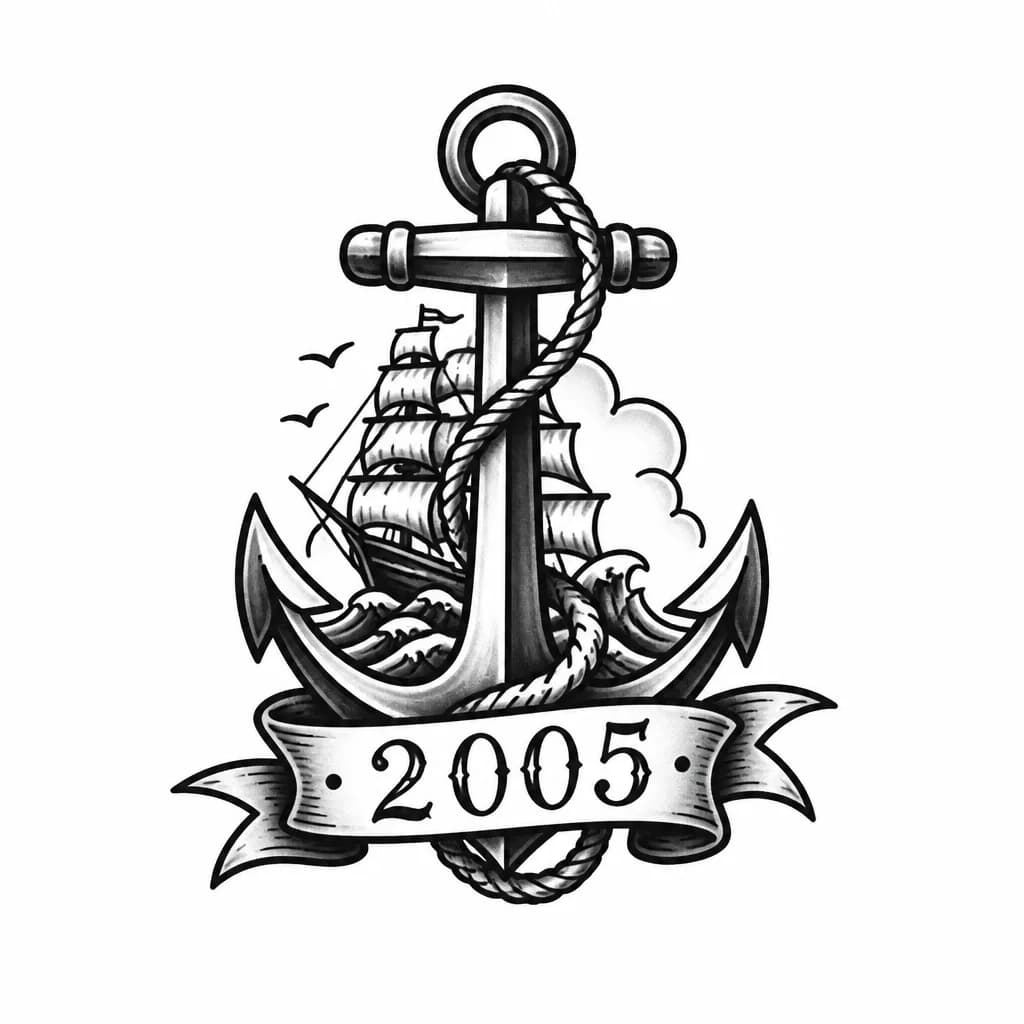 Тату эскиз: 2005 