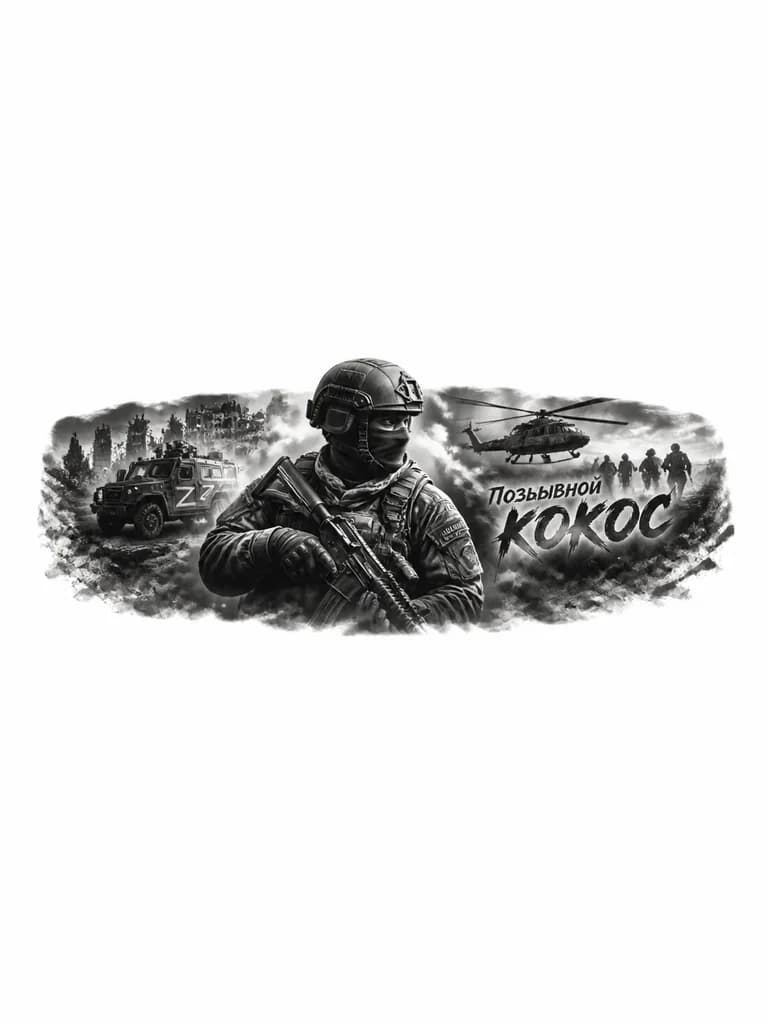 Тату эскиз: Солдат