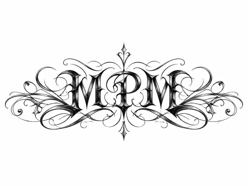 Тату эскиз: МРМ