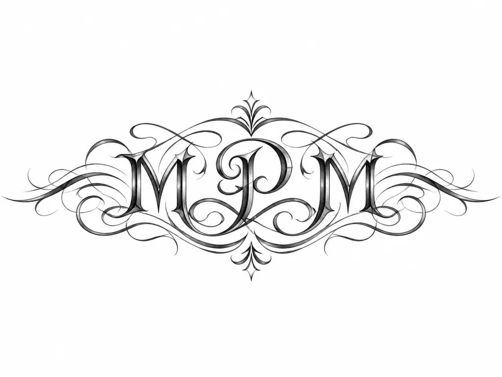 Тату эскиз: МРМ