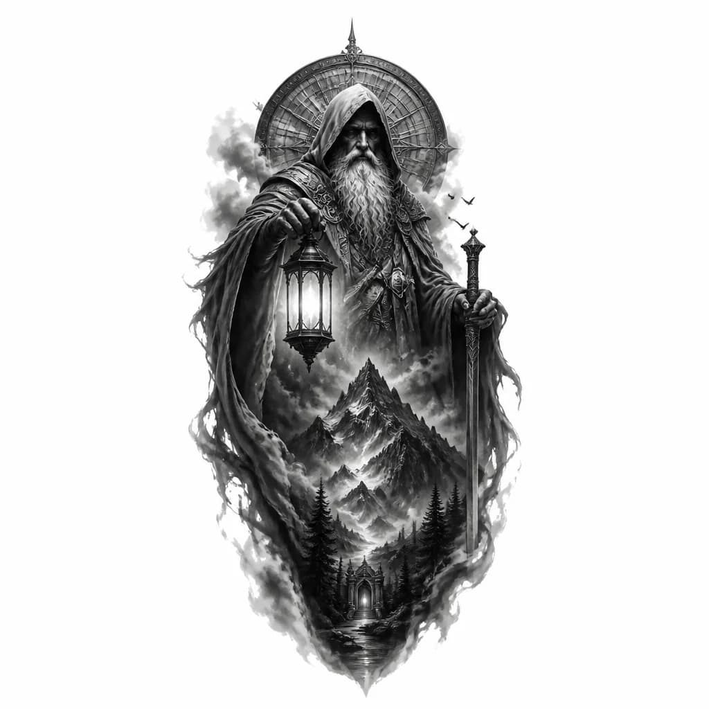 Тату эскиз: Хранитель