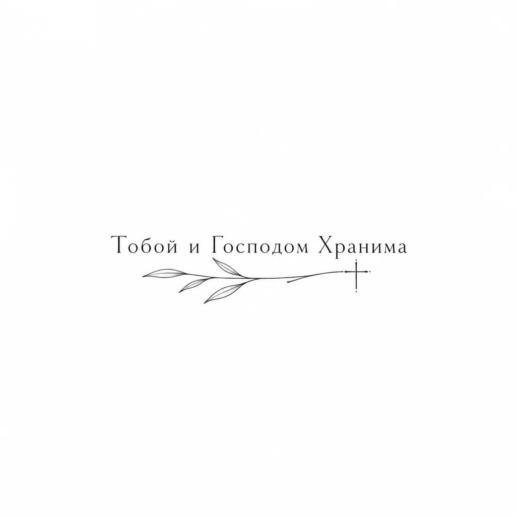 Тату эскиз: Красивый шрифт, без всяких узоров 