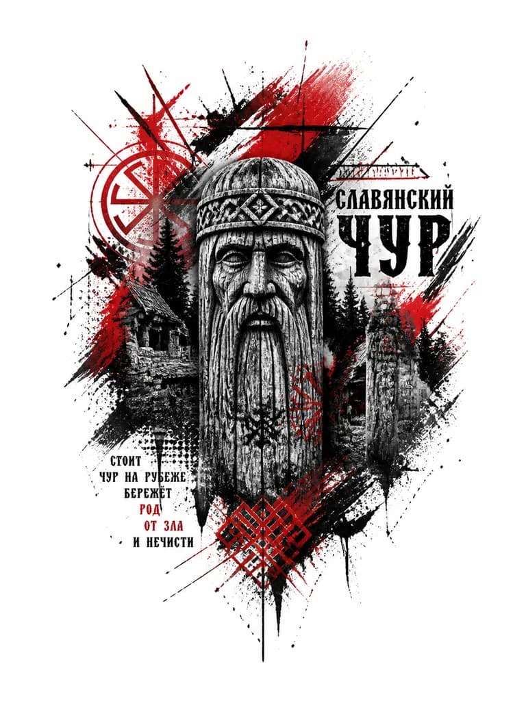 Тату эскиз: Славянский чур