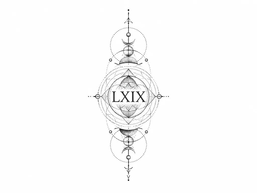 Тату эскиз: LXIX