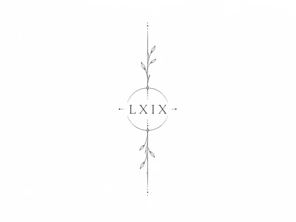 Тату эскиз: LXIX