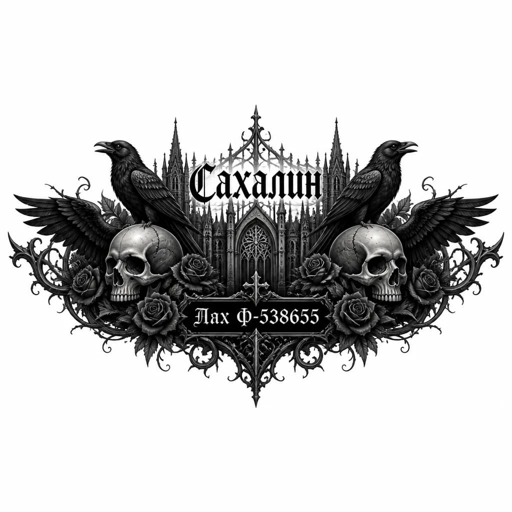 Тату эскиз: Сахалин 
