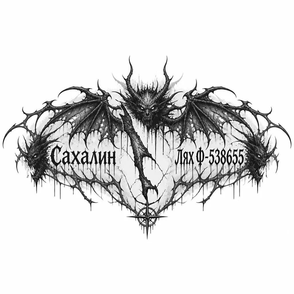 Тату эскиз: Сахалин 