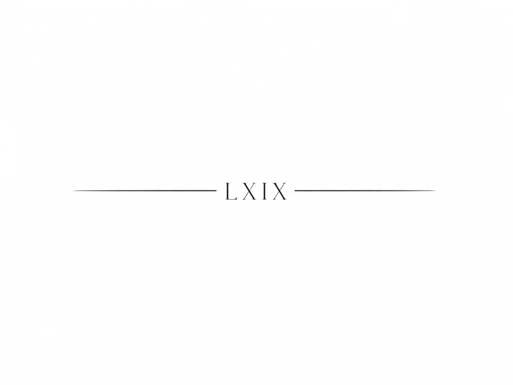 Тату эскиз: LXIX нужна просто эта надпись , без объемных рисунков