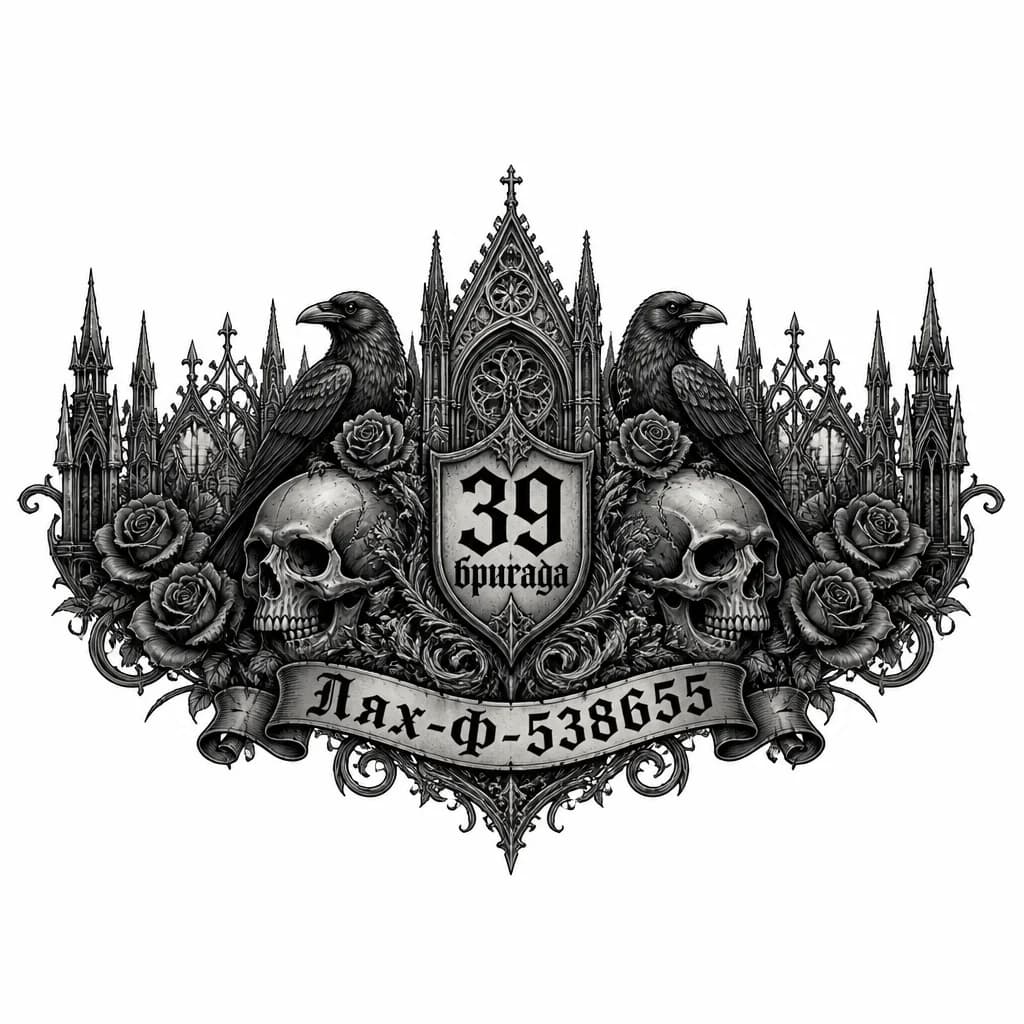 Тату эскиз: 39 бригада