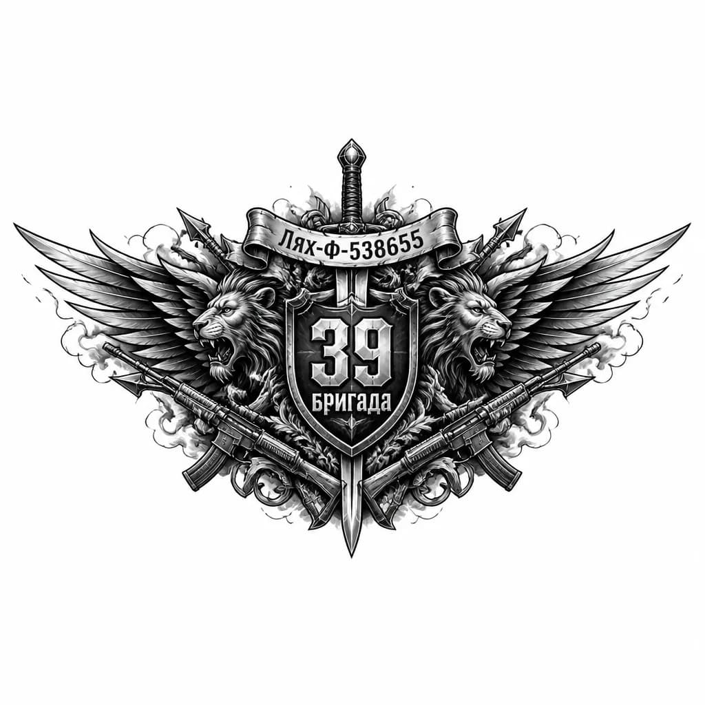Тату эскиз: 39 бригада