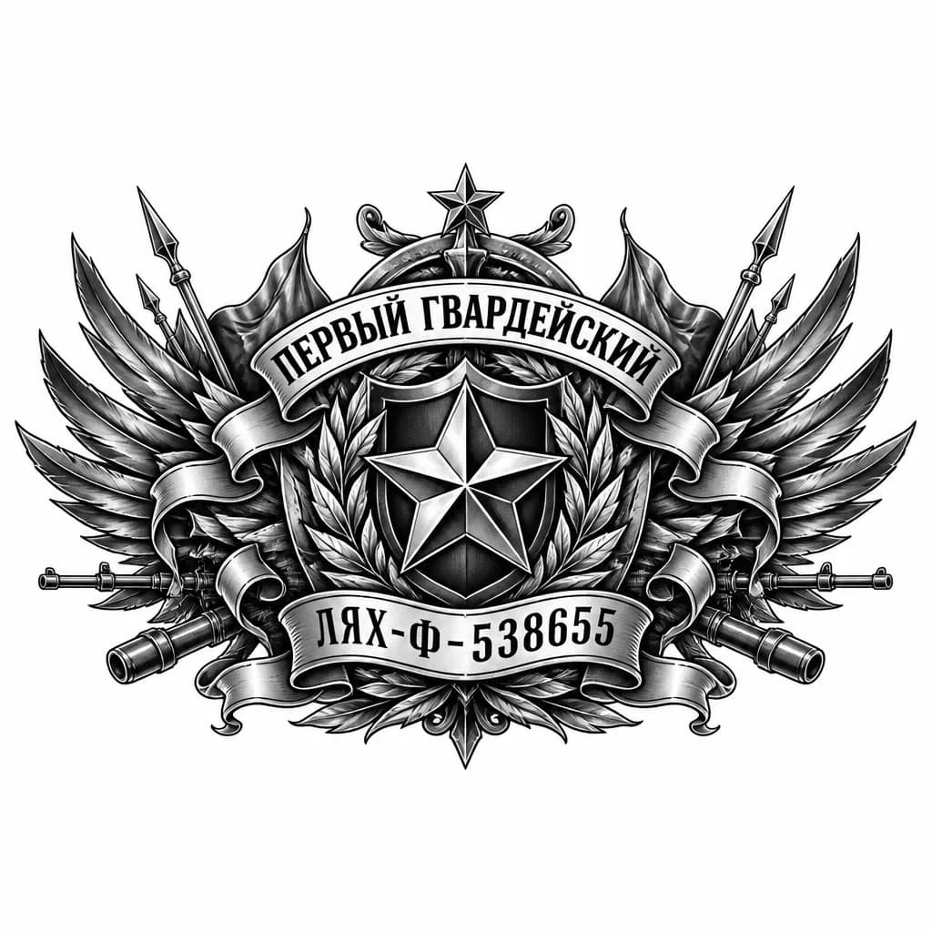Тату эскиз: Первый гвардейский