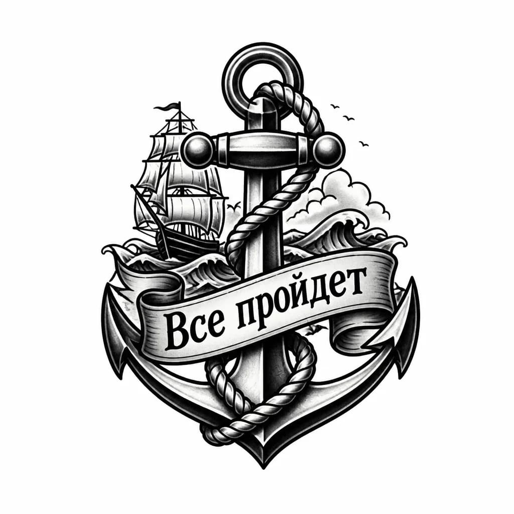 Тату эскиз: Выражение изобразить в картинке

