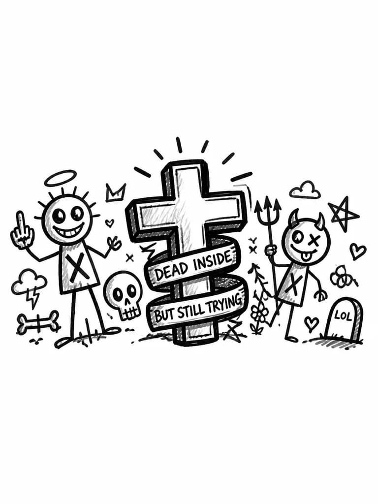 Тату эскиз: крест