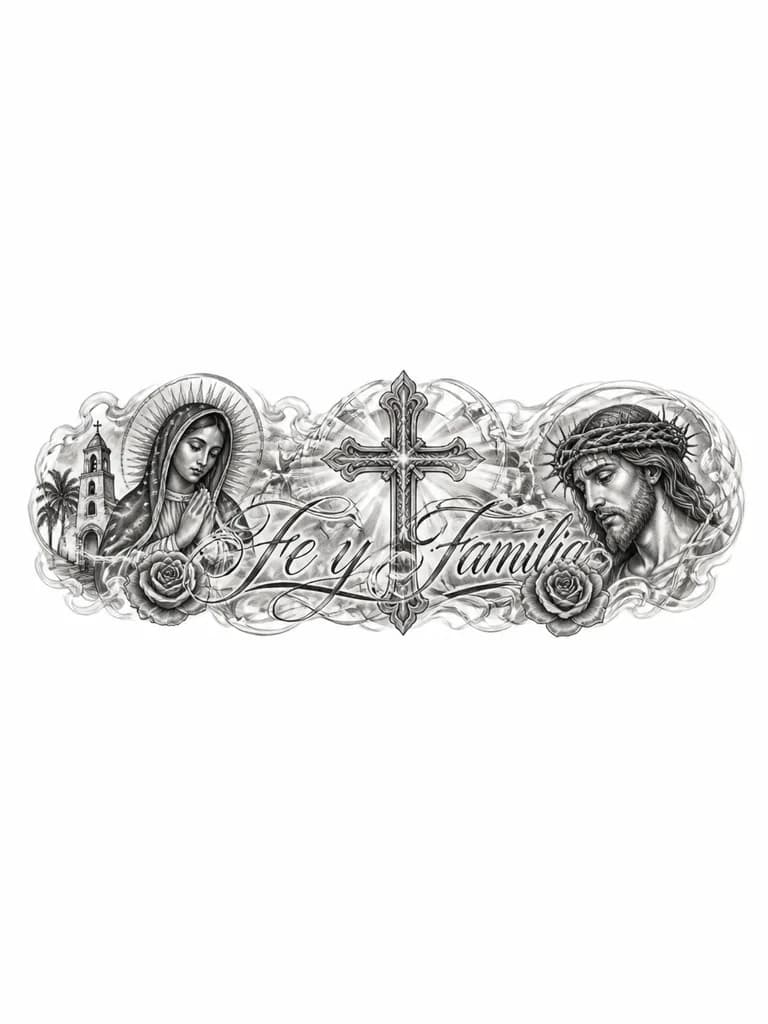 Тату эскиз: крест