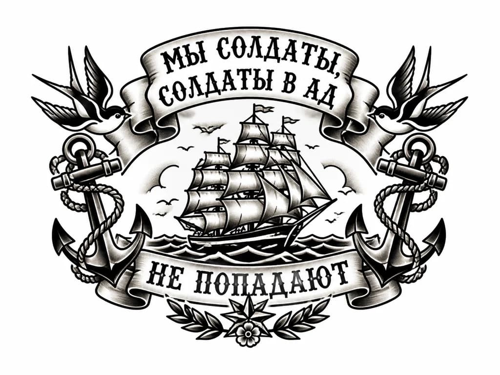 Тату эскиз: Надпись на спине на лопатках