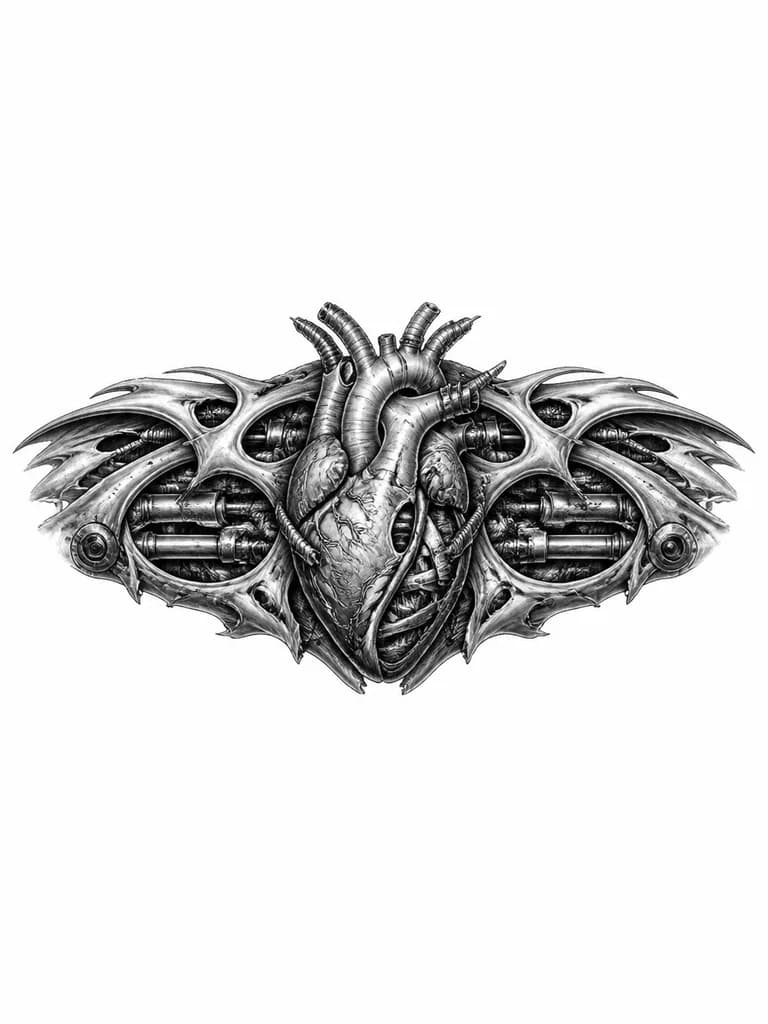Тату эскиз:  heart