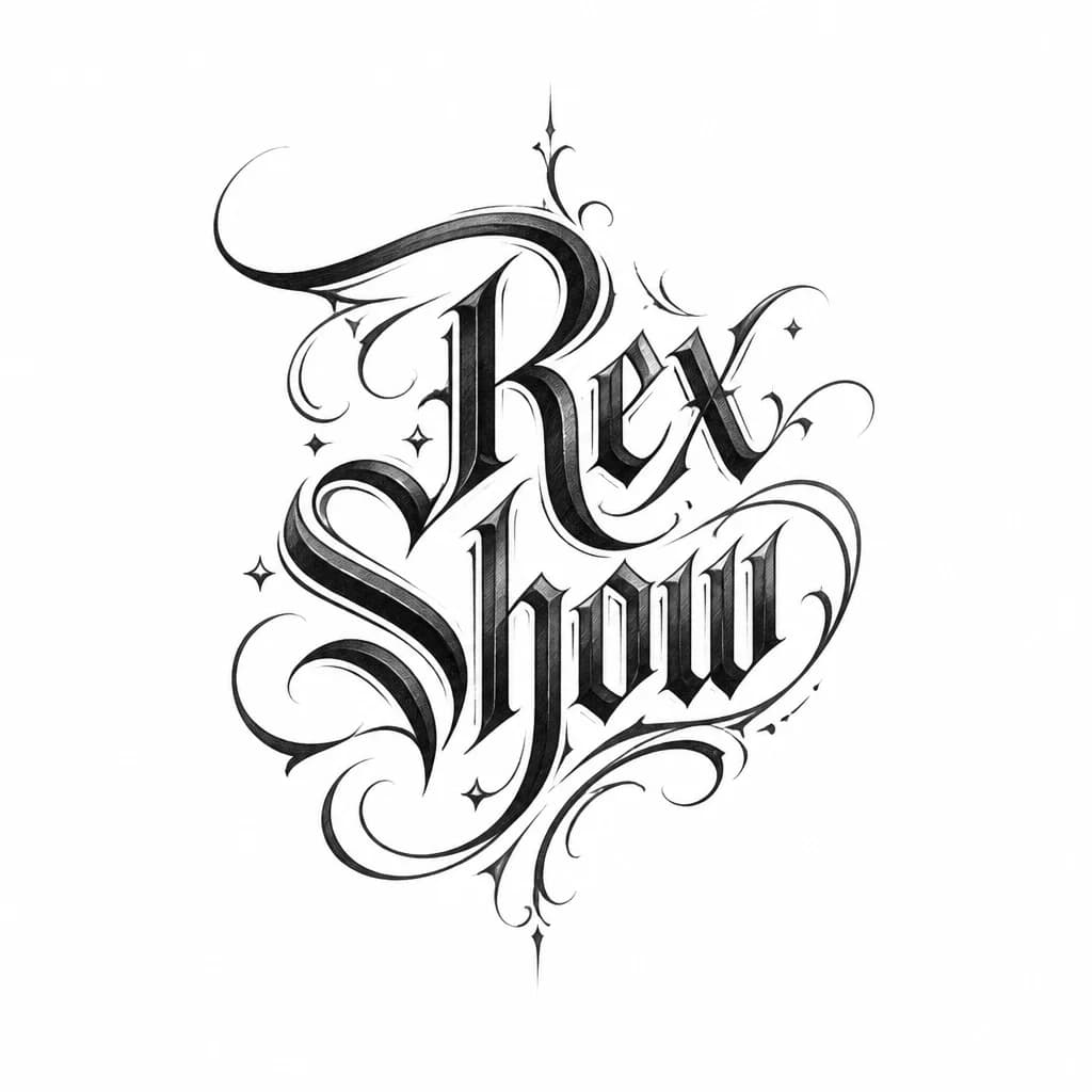 Тату эскиз: Rex Show