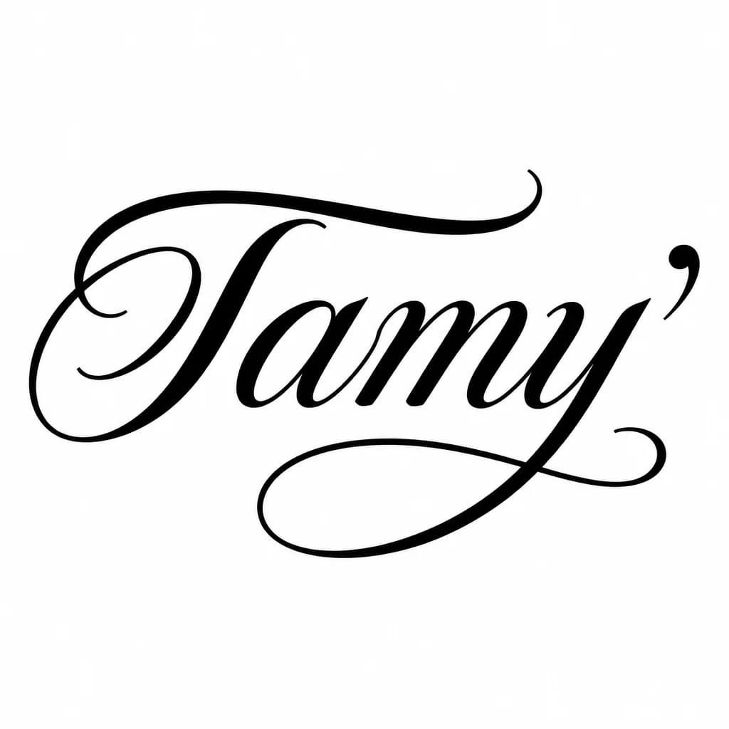 Тату эскиз: Font: Тату  (elegant calligraphy)