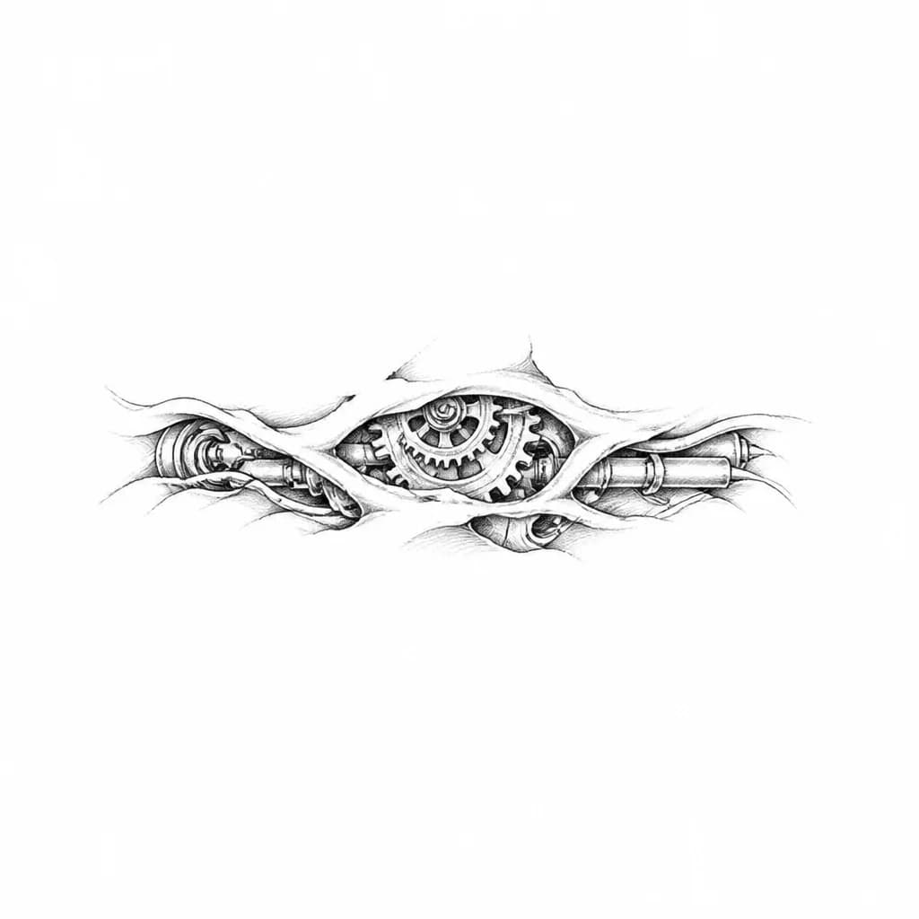 Тату эскиз: Minimalist black ink tattoo design for the hand. Delicate, thin linework style. Slightly visible skeleton bones on all five fingers (phalanges) with light, airy shading. On the palm area, only faint, subtle outlines of metacarpal bones, not fully filled, very translucent and sketchy. Large areas of skin left completely empty. Low density, sparse dotwork, soft faded edges. High contrast between clean skin and light grey-black lines. Pure black ink, no color. Medical illustration style but gentle 