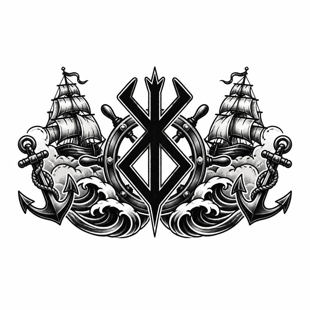 Тату эскиз: Хочу знак жертвы как из аниме Берсерк 