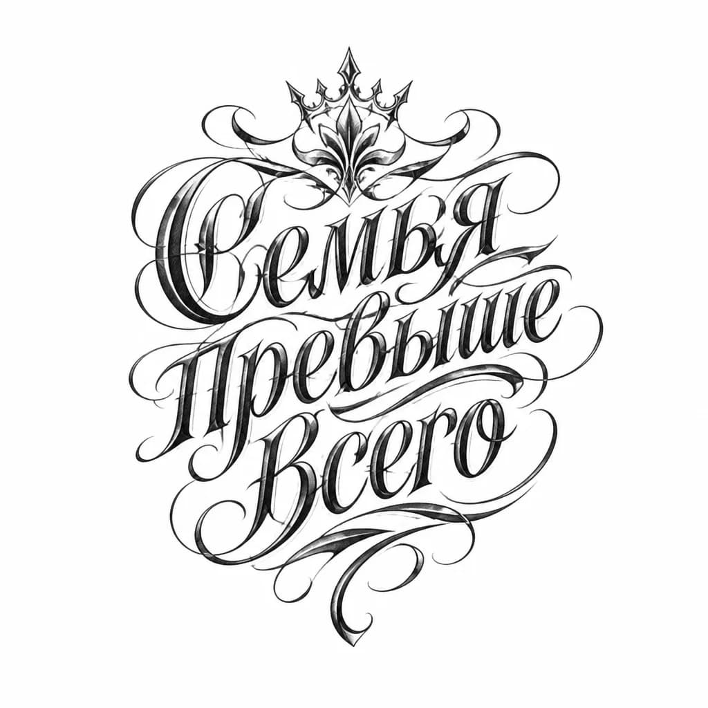 Тату эскиз: И подходящий рисунок к надписи 