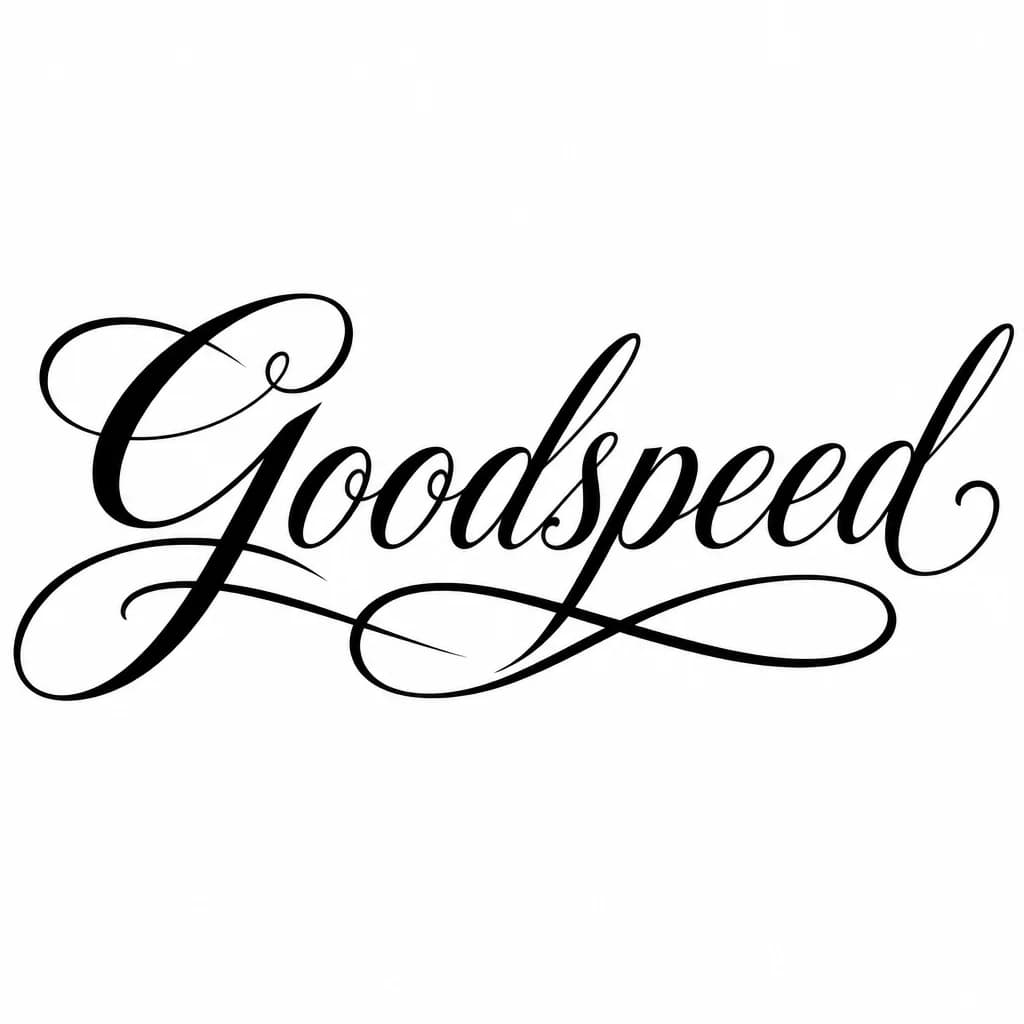Тату эскиз: Font: Goodspeed (elegant calligraphy)