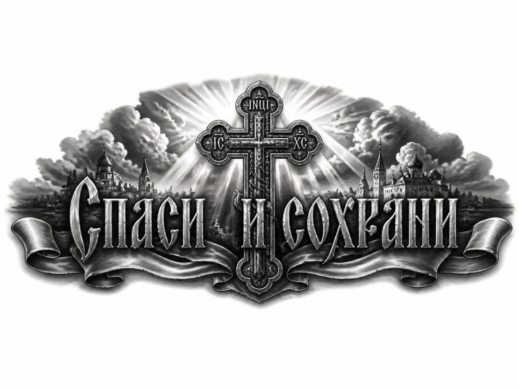 Тату эскиз: Спаси и сохрани 