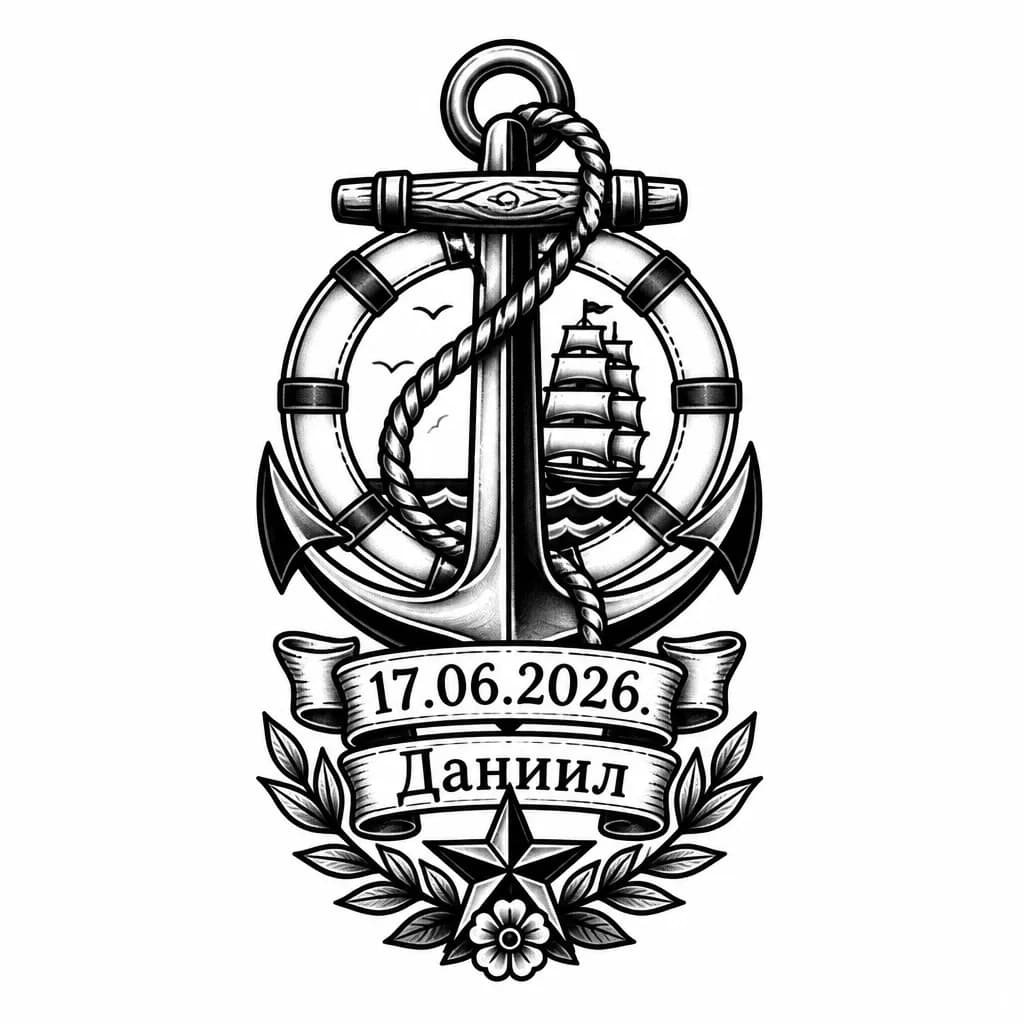 Тату эскиз: 17.06.2026
Даниил