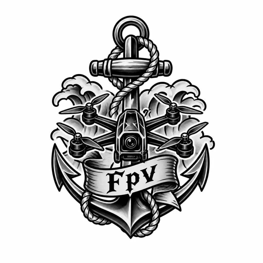 Тату эскиз: Fpv