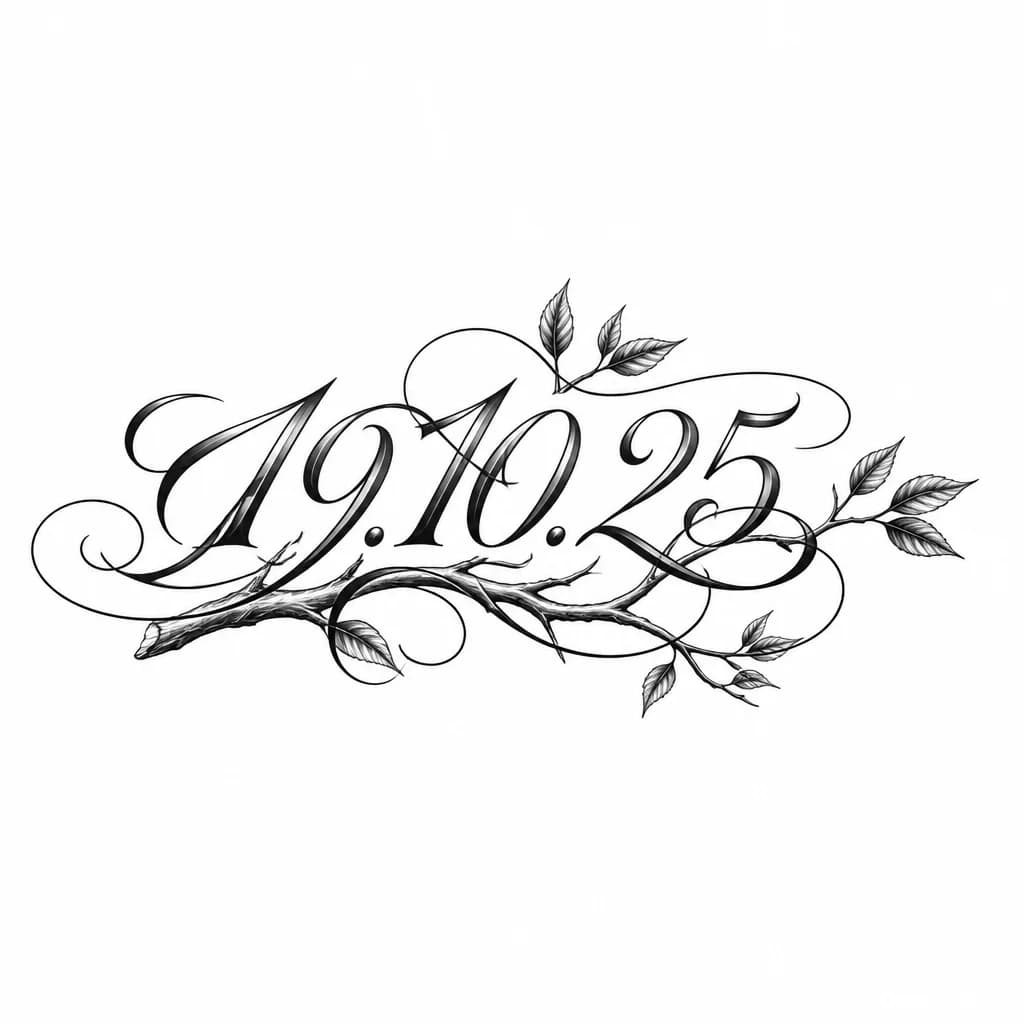 Тату эскиз: С веткой дерева