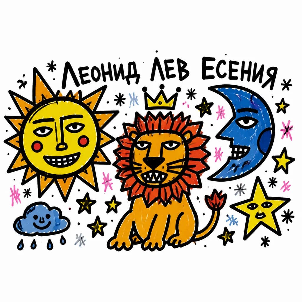 Тату эскиз: Солнце Луна Звезда
