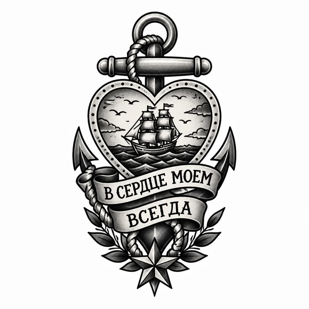 Тату эскиз: Память о сыне 