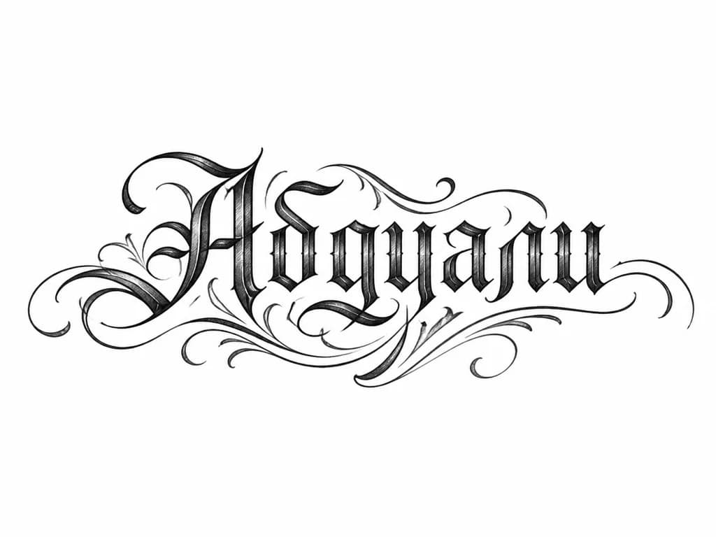 Тату эскиз: Абдуали