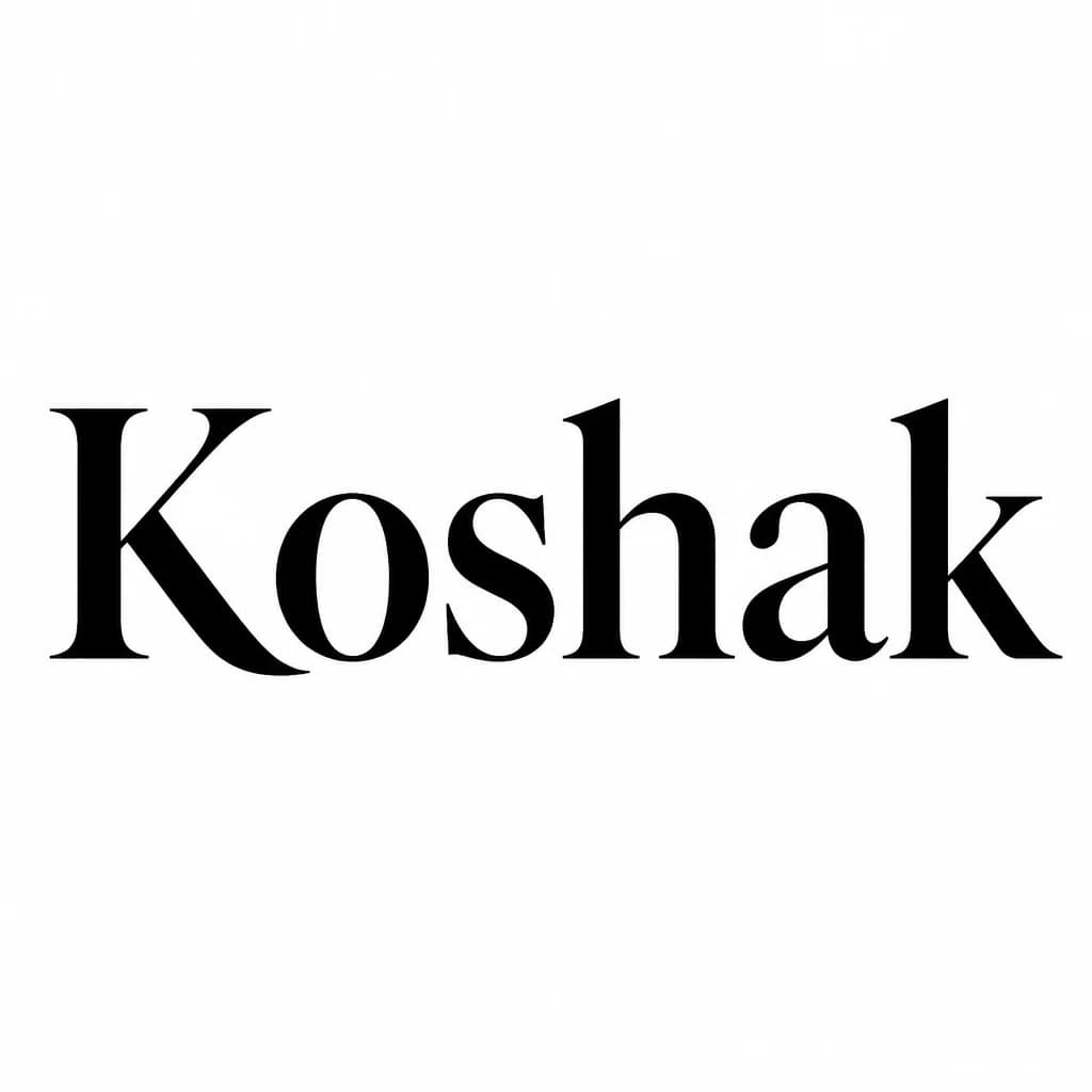 Тату эскиз: Font: Koshak (classic serif)