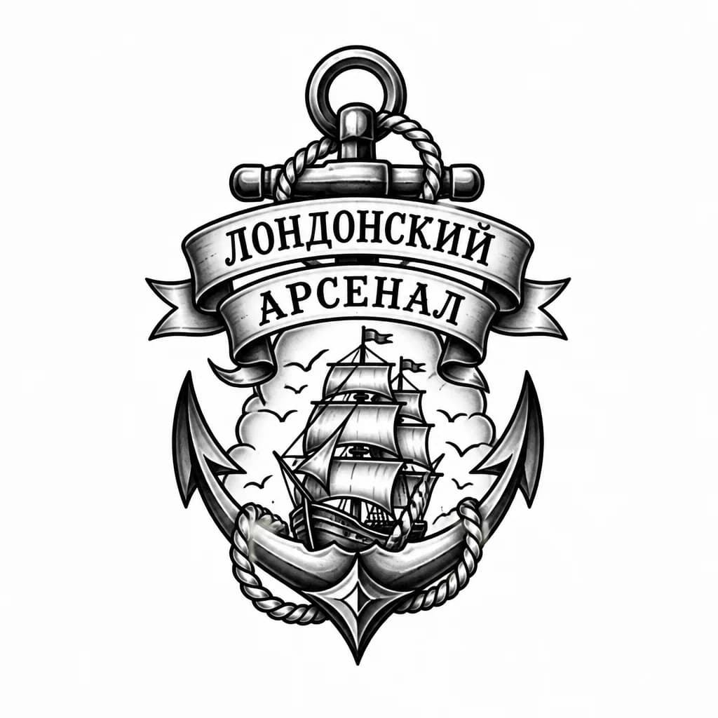Тату эскиз: Лондонский арсенал