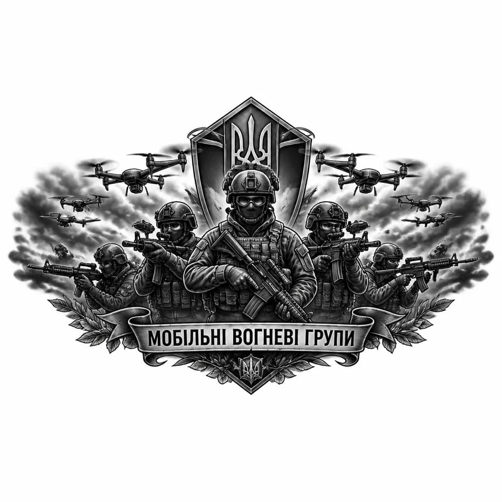 Тату эскиз: Мобильные огневые группы
