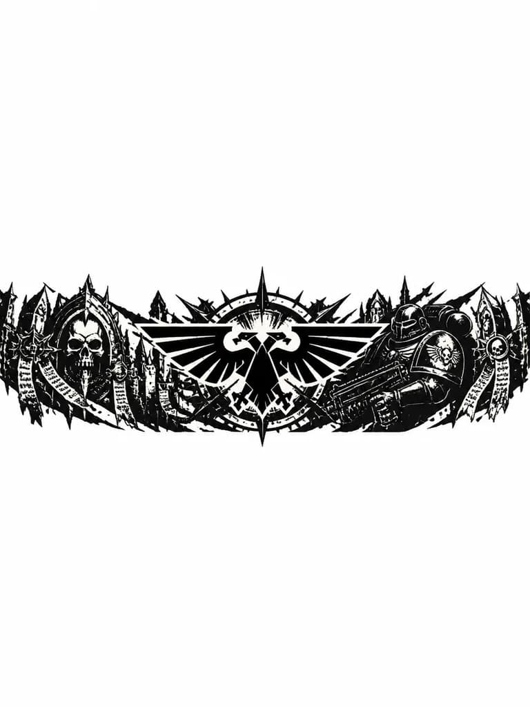 Тату эскиз: Warhammer 40 000