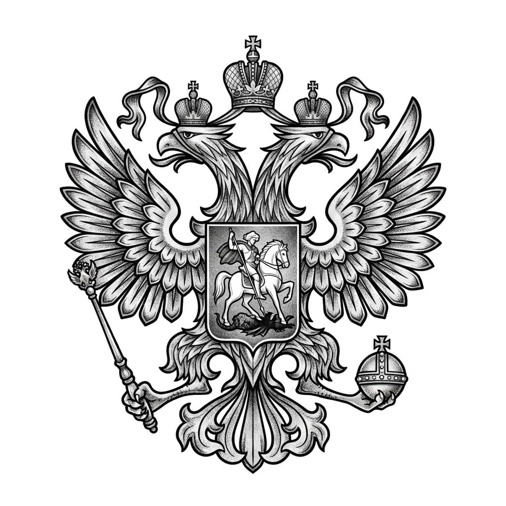 Тату СВО на ноге — эскиз Реализм