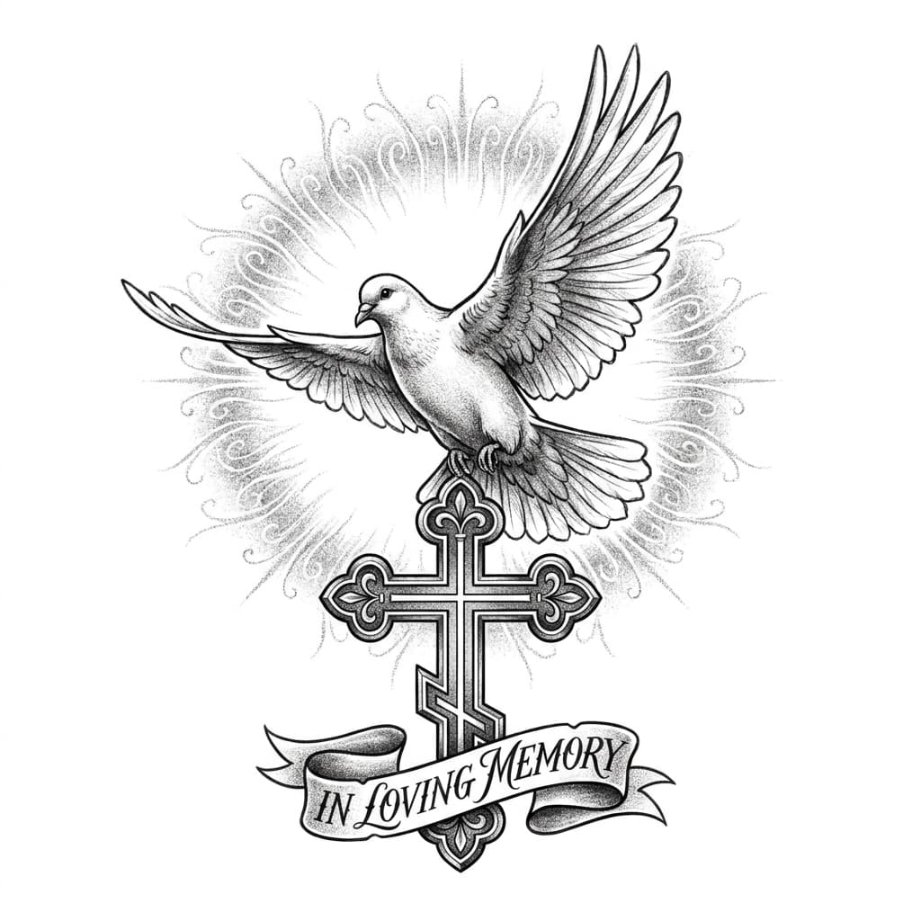 Тату СВО на ноге — эскиз Реализм